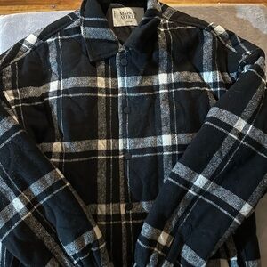 Madison Article‎ / Black white and maroon, Heavy plaid Jacket